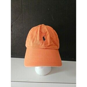 Polo Ralph Lauren hat adjustable orange navy pony